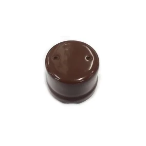 Scatola di Derivazione Vintage Porcellana Marrone