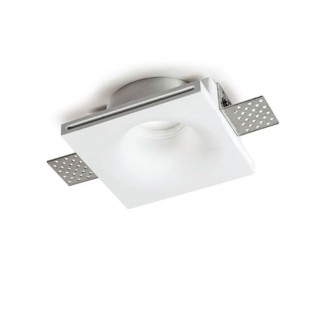 Lampo Ceiling Recessed GU10 Downlight In Plaster Round For LEDs