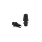 Cable clamp Clip M10x1 Single Black color for rose in plastic