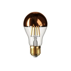 Lampadina LED Globo A60 CUPOLA RAME E27 7W 2700K 806lm Chiara