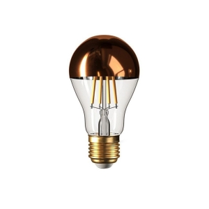 LED Lamp Globe A60 Copper half sphere E27 7W 2700K 806lm Clear