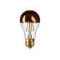 LED Lamp Globe A60 Copper half sphere E27 7W 2700K 806lm Clear