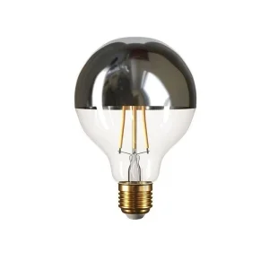 LED Lamp Globe D.95 Chrome half sphere E27 7W 2700K 806lm Clear