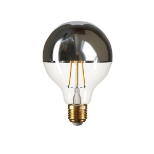 LED Lamp Globe D.125 SILVER half sphere E27 7W 2700K 806lm