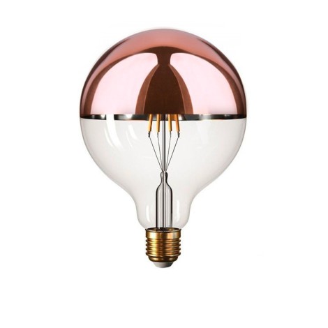 LED Lamp Globe D.125 Copper Rose Half Sphere E27 8W 2700K 806lm