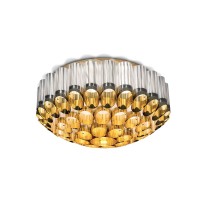 Slamp Odeon Gold LED Ceiling Lamp for Indoor By Lorenza Bozzoli