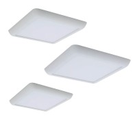 Lampo Teknica Square LED Panel Semi-recessed or Surface