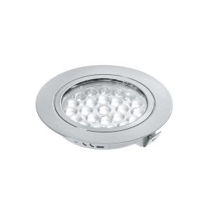 Lampo Faretto 24 LED Slim 12V Tondo da Incasso o Superficie In