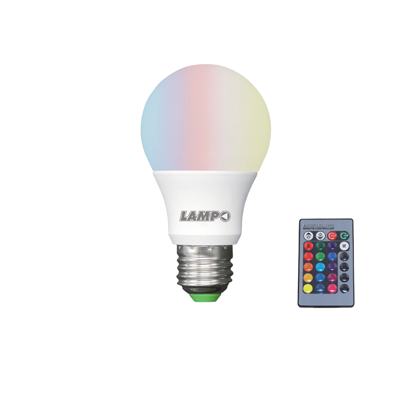 Lampo Lampadina GOGGIA LED RGBW + 4000K E27 9W 230V Con