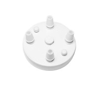 Rosette Wall Multi Ceiling Rose With 4 Output White