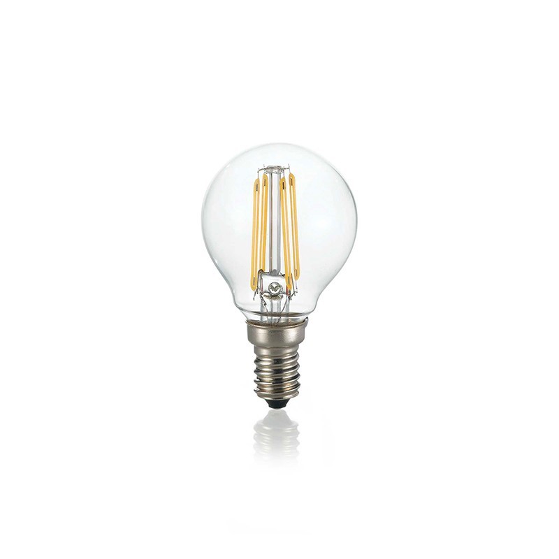 Ideal Lux Sphere Bulb E14 LED 4W Transparent Glass