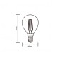 Ideal Lux Lampadina Sfera E14 LED 4W Vetro Trasparente
