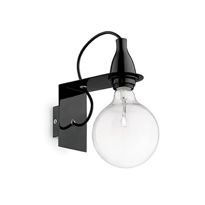 Ideal Lux Minimal AP1 Wall LED Lamp Applique Black