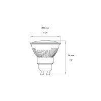 Lampo DIKLED Battery Bulb GU10 4W high dissipation 120° Wide