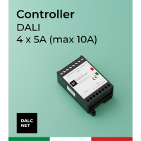 Dalcnet DMX Interface 12-24V 4 x 5A LED Dimmer RGB or RGBW