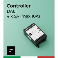 Dalcnet Interfaccia DMX 12-24V 4 x 5A LED Dimmer controllo RGB