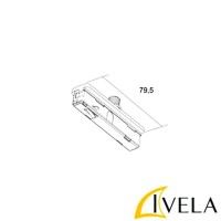 Ivela 7800 adattatore binario nero solo meccanico in plastica