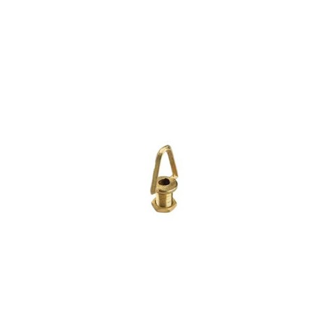Threaded Hook with Hole M10X1 Brass