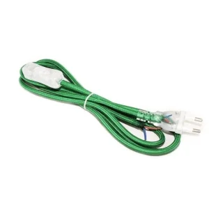 Cavo Cablaggio Bipolare 200 cm 250V Spina 2A con Interruttore