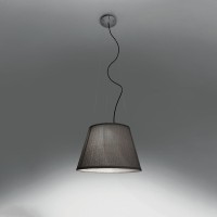 Artemide Tolomeo Paralume Outdoor Suspension LED Lamp in Black