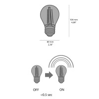 Vivida Bulbs LED Drop Bulb E27 8W 3000K 810Lm Neutral Light