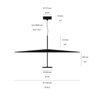 Lumina DOT 1100 Thermodynamic LED Dimmable Suspension Lamp By