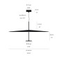 Lumina DOT 1100 Thermodynamic LED Dimmable Suspension Lamp By