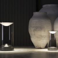 Lumina EVA Glass LED Dimmable Table Lamp By Foster+Partner