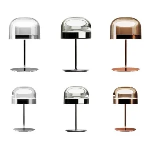 Fontana Arte Equatore LED Glass Table Lamp By Gabriele and