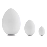 Fontana Arte Uovo Table Lamp with Diffused Light in Glass by