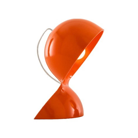 Artemide Dalù Historical Table Lamp Orange Color By Vico