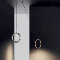 Lodes IVY I Dimmable LED Ring Suspension Lamp By Vittorio