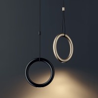 Lodes IVY I Dimmable LED Ring Suspension Lamp By Vittorio