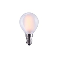 Lampadina LED G45 Opalina E12 110-120V 4W 2700K Luce Calda