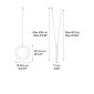 Lodes IVY V Ring Double Cable LED Dimmable Suspension Lamp By