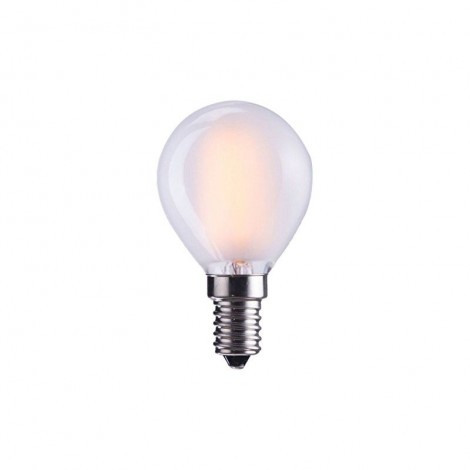 Lampadina LED G45 Opalina E14 110-120V 4W 2700K Luce Calda