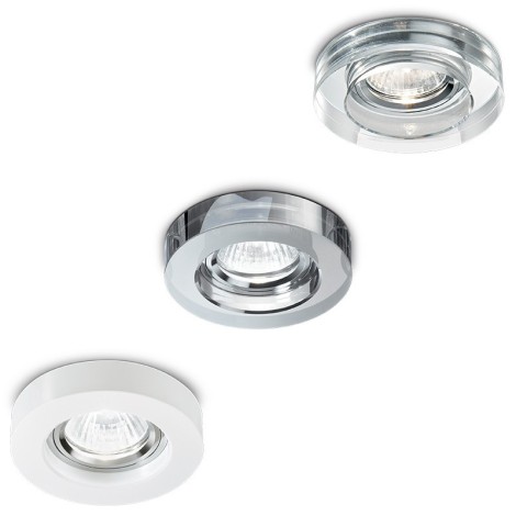 Ideal lux Blues Round Downlight GU10 Recessed For LED in Glass