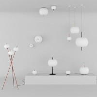 Kundalini Kushi Table Lamp in opal blown glass