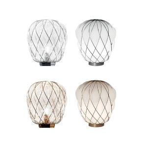 Fontana Arte Pinecone Medium Dimmable Glass Table Lamp By Paola