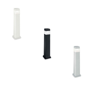 Ideal Lux Elisa PT1 Big LED square Bollard Outdoor Modern