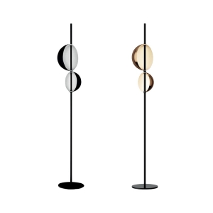 Oluce Superluna F Semi-spherical Double Floor LED Lamp for