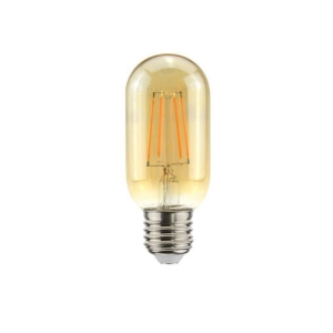 Tube Lamp LED E27 short Filament T45 5W 2000K 360lm Amber