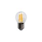 Daylight Lampadina Filament Sfera LED E27 4W 440lm 3000K Clear
