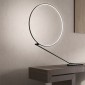 Kundalini Poise Rotating LED Ring Light Table Lamp By Robert