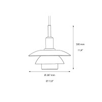 copy of Louis Poulsen PH 6½-6 Suspension Lamp LED Dimmable By