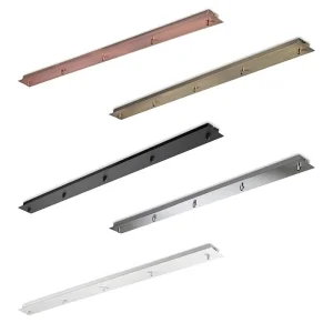 copy of Wall Ceiling Linear Rose With 3 Outputs In Metal