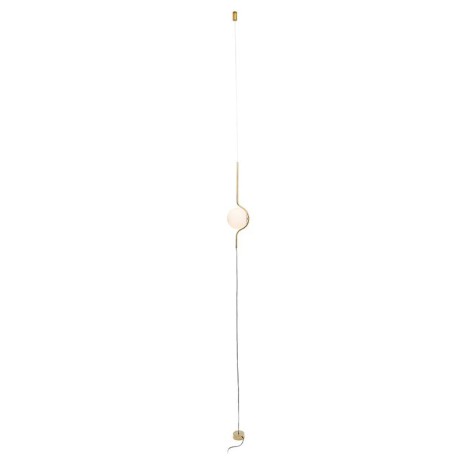 Faro LE VITA Pendat Floor Lamp Gold In Aluminum and Opal