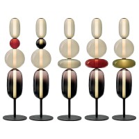 Bomma Pebbles Lampada da Terra a LED Dimmerabile in Cristallo