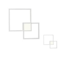 Mantra Mural Minimal Led Wall Lamp Double Square Indirect Light