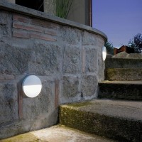 Sovil Geo Round Lampada LED 3W Da Parete Segnapasso Tondo Luce